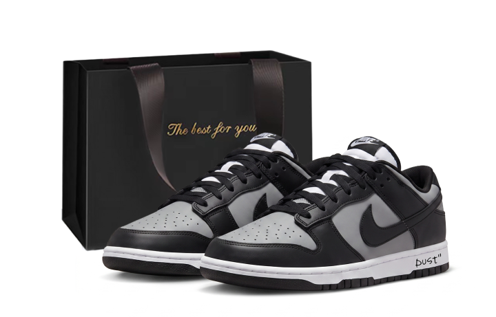 Nike Nike Dunk Skateboard Shoes Unisex Low Top Black Gray