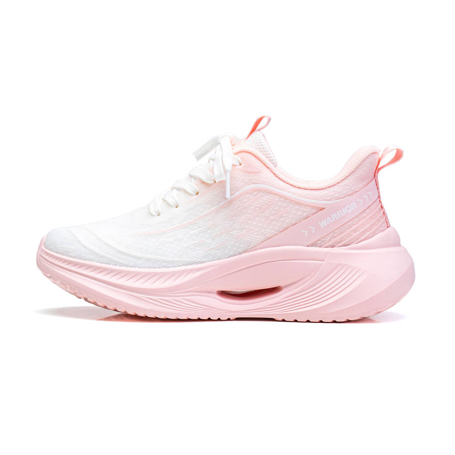 WARRIOR Running Shoes Women's Low Top Pink White/Blue White