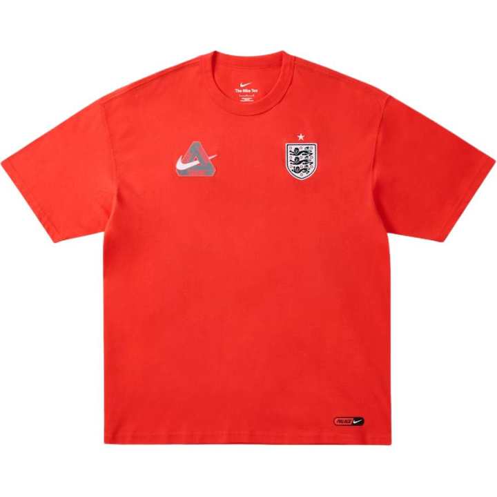 Nike Nike X PALACE T Shirts Men's Orange Red Crew Neck Moderate