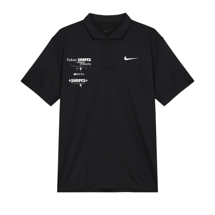 Nike Nike Polo Shirts Unisex Black Polo Collar Moderate Straight Fit
