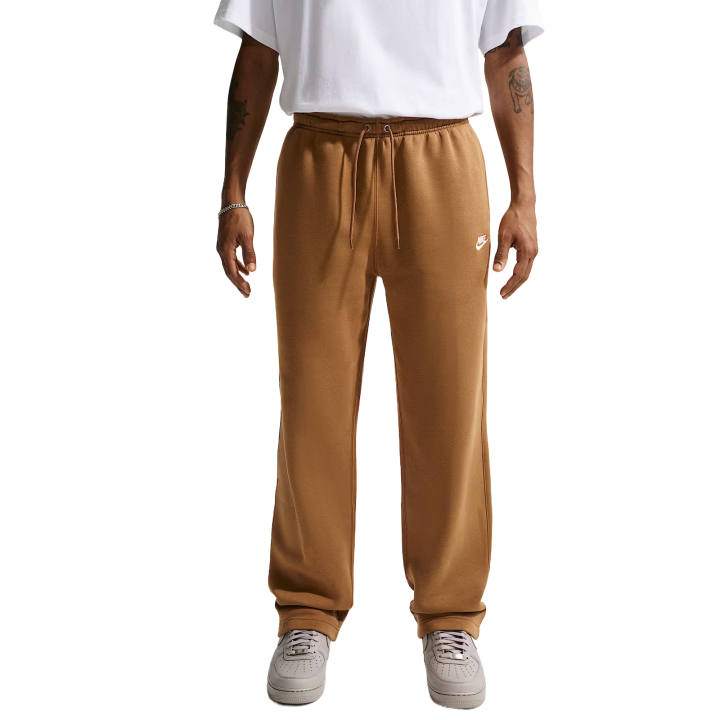 Nike Nike Club Knitted Sweatpants Men's El Brown/El Brown/White Moderate Straight Fit Pants