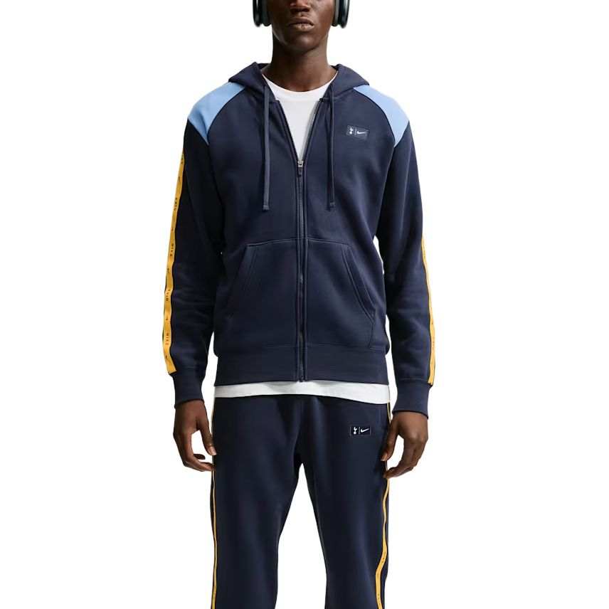 Nike Nike Sweatshirts Men's Obsidian Color/Light Blue/White Hooded Detachable Moderate