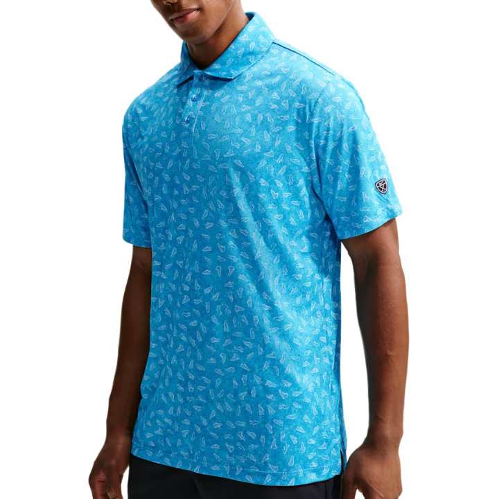 Nike Nike Golf Clothing Men's Aurora Blue Lapel Moderate