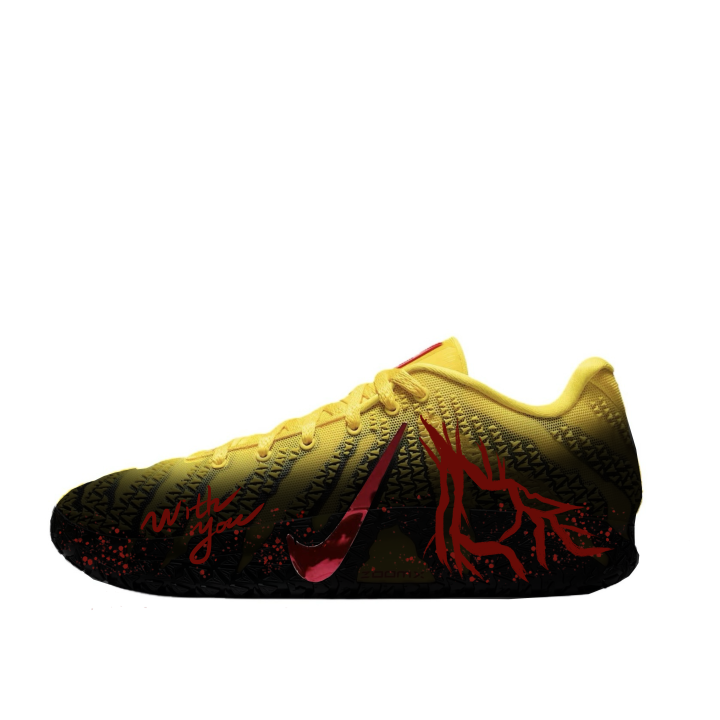 Nike Nike Ja Morant 3 Basketball Shoes Men's Low Top Yellow Black Red Color Block Gradient Colorway