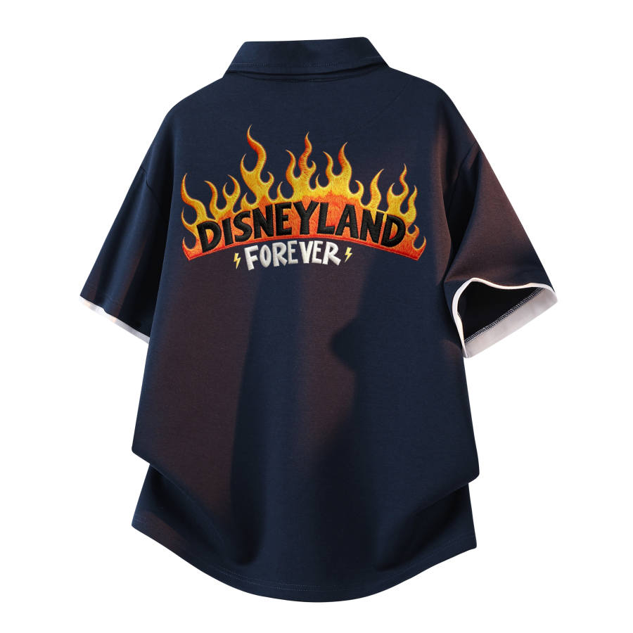 Disney Polo Shirts Unisex Lapel Moderate Straight Fit