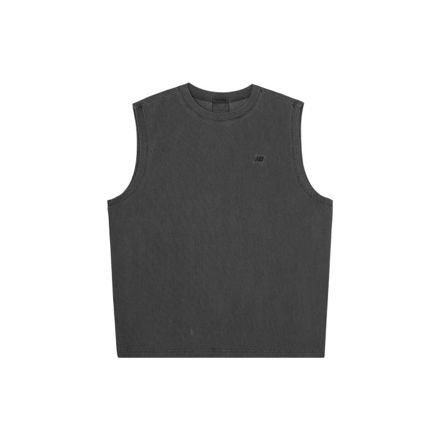 New Balance New Balance NB Essentials Tank Tops Unisex Dyed Carbon Gray Crew Neck Moderate