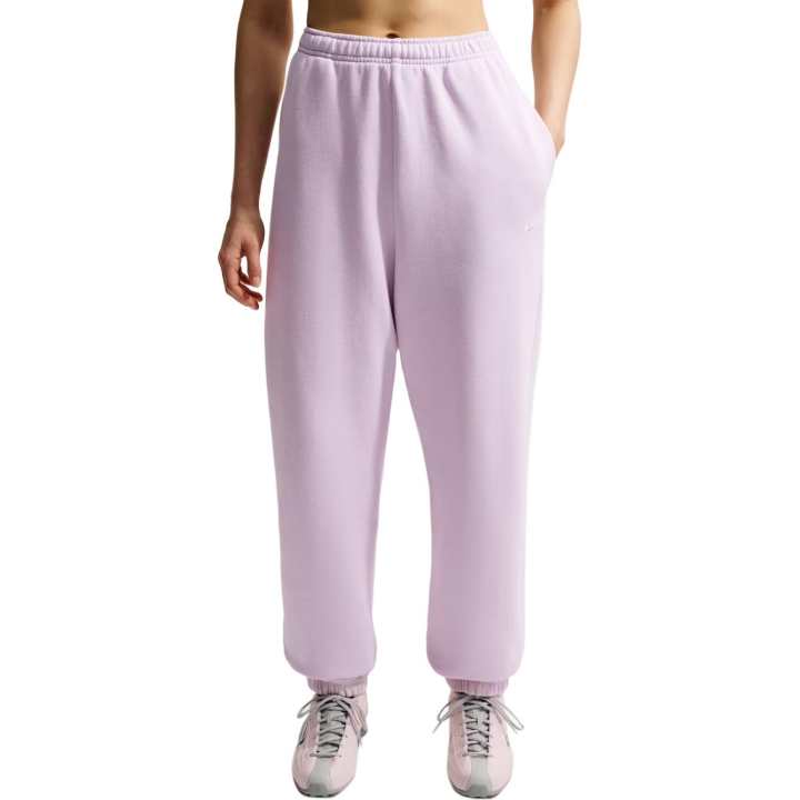 Nike Nike Swoosh Casual Pants Women's Bleached Lilac/Sail White Moderate Cuffed Pants
