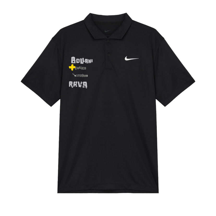 Nike Nike Polo Shirts Unisex Black Polo Collar Moderate Straight Fit