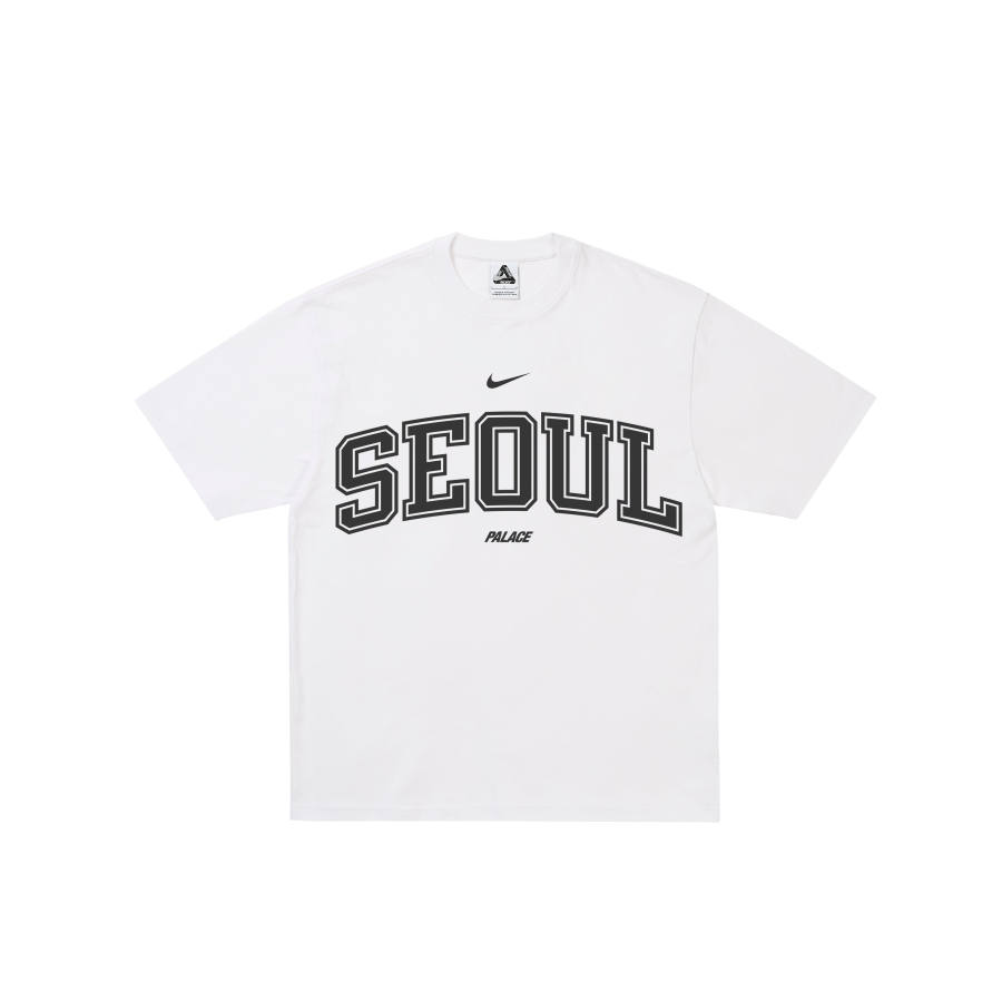PALACE x Nike SS26 SHOP T SHIRT SEOUL WHITE T Shirt Unisex