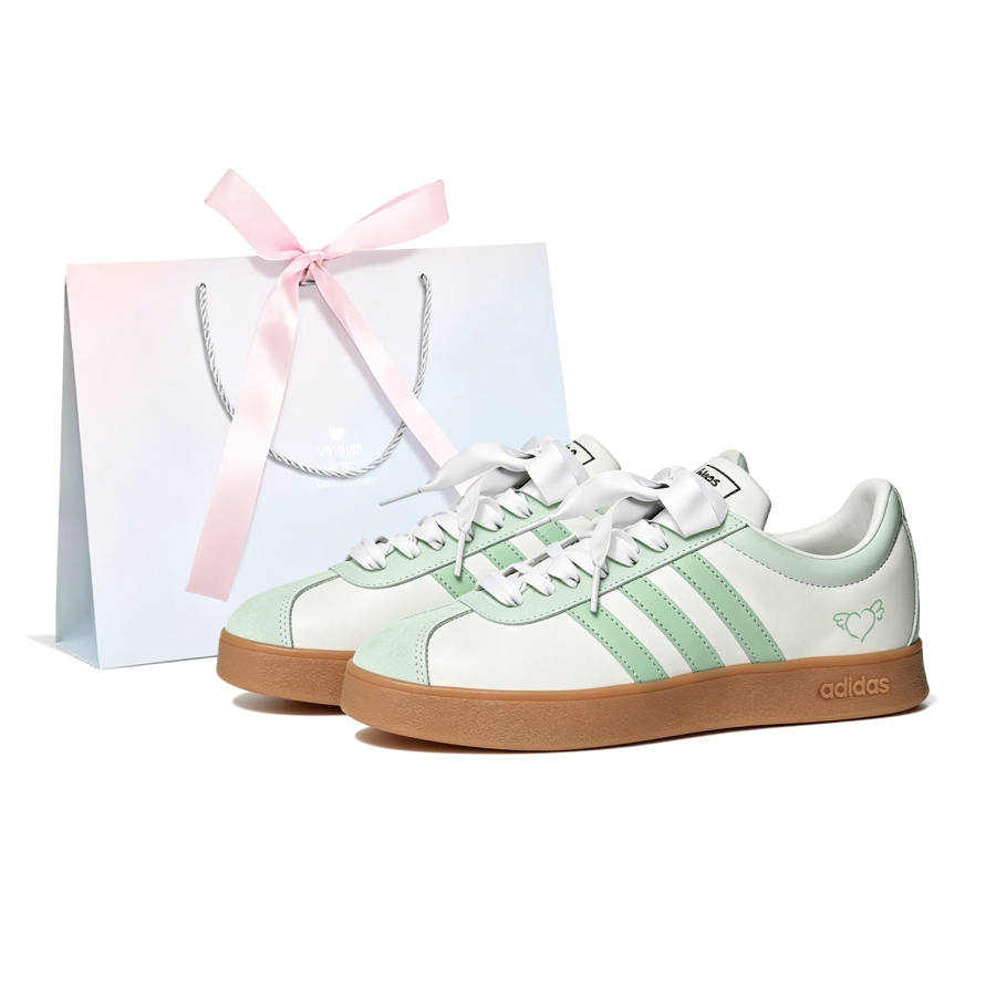 Adidas Adidas VL COURT 2.0 German Army Trainers Women's Low Top Brown, Beige, Green, White, Silver