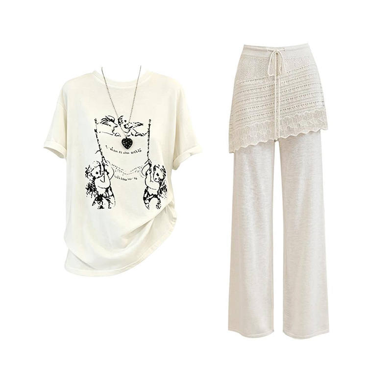 MARIE·COCO Casual Suits Women's Crew Neck Moderate