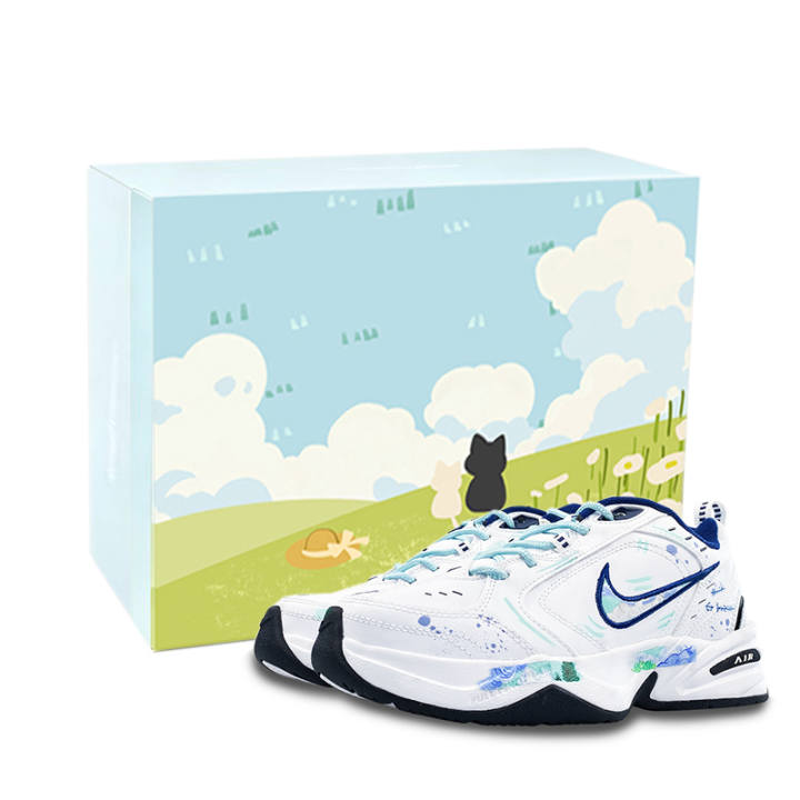 Nike Nike Air Monarch 4 Chunky Sneakers Unisex Low Top Blue/White