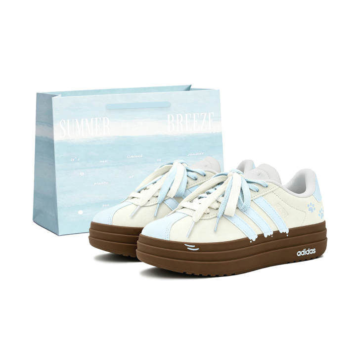 Adidas Adidas VL Court Bold German Army Trainers Women's Low Top Light Yellow/light Blue