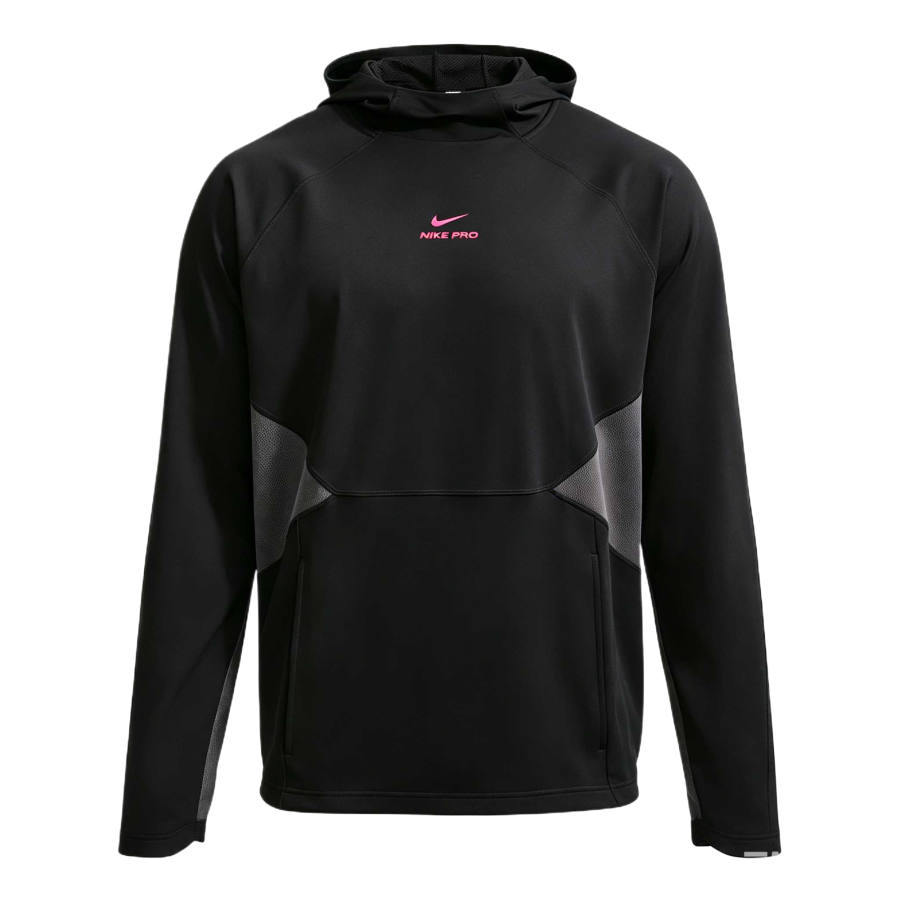 Nike Nike Pro Fitness Clothing Men's Black/Ultra Pink Hooded Non Detachable Moderate
