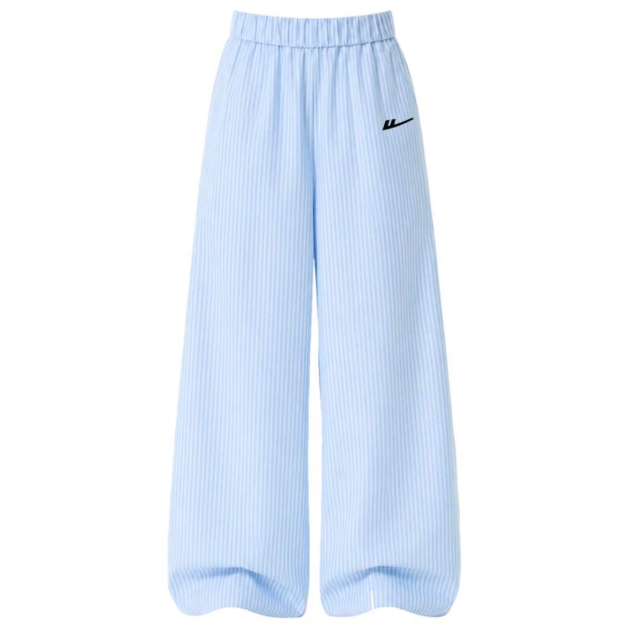 WARRIOR Casual Pants Women's Blue Moderate Straight Fit Pants