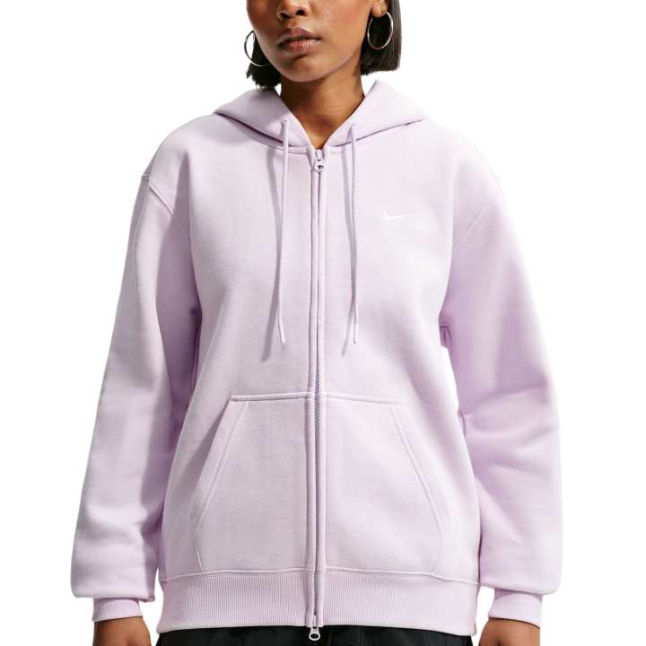 Nike Nike Swoosh Jackets Women's Bleached Lilac/Sail White Hooded Non Detachable Moderate