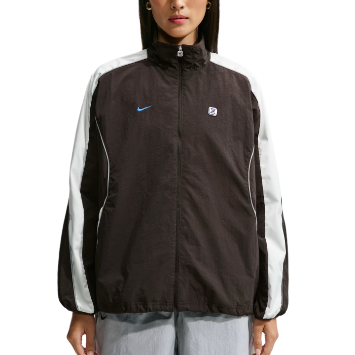Nike Nike Jackets Women's Suede Brown/Sail White/Sail White Stand Collar Moderate