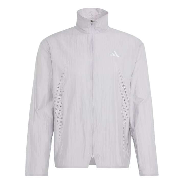 Adidas Adidas Aspyre Running Jackets Men's Honor Gray Stand Collar Moderate Straight Fit