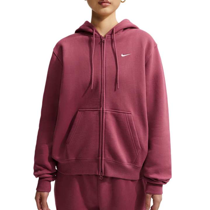 Nike Nike Swoosh Jackets Women's Pink Smoke/Sail White Hooded Non Detachable Moderate