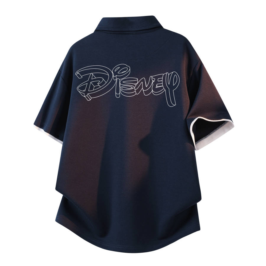 Disney Polo Shirts Unisex Lapel Moderate Straight Fit