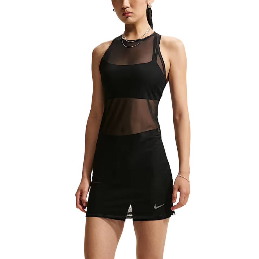 Nike Nike Sportswear Sleeveless Dresses Women's Black/Special Offer Crew Neck Thin Short Skirt
