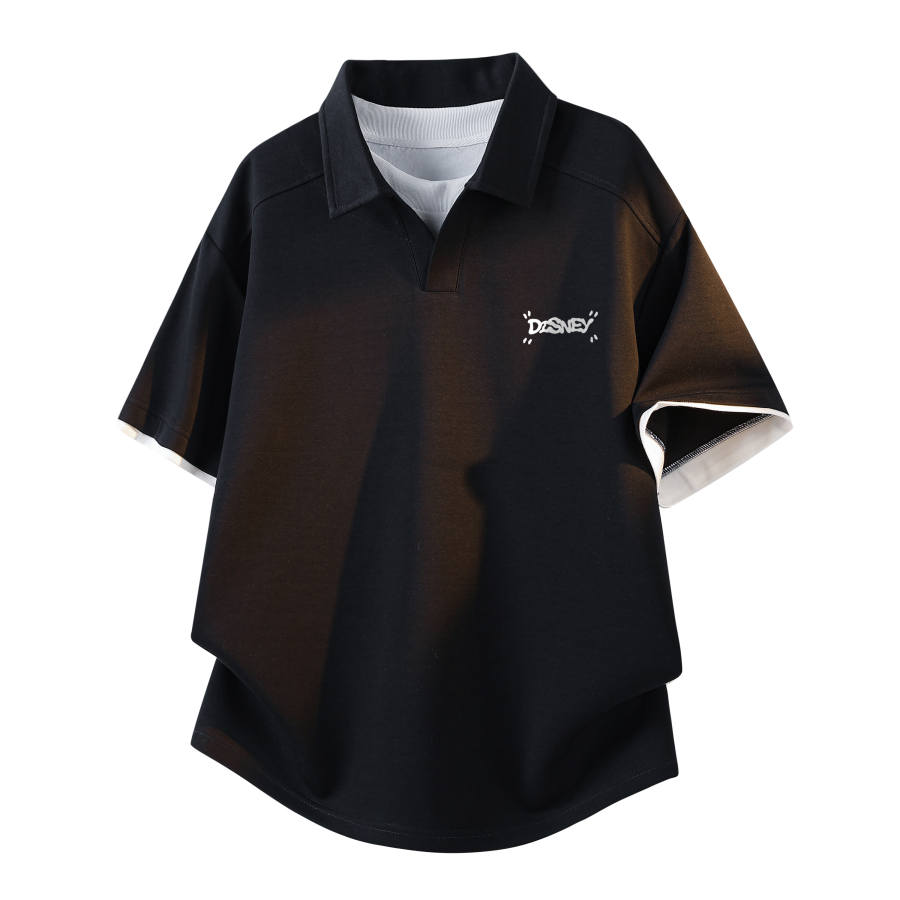 Disney Polo Shirts Unisex Lapel Moderate Straight Fit