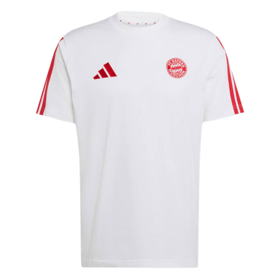 Adidas Adidas T Shirts Men's White/Bright Red Crew Neck Moderate
