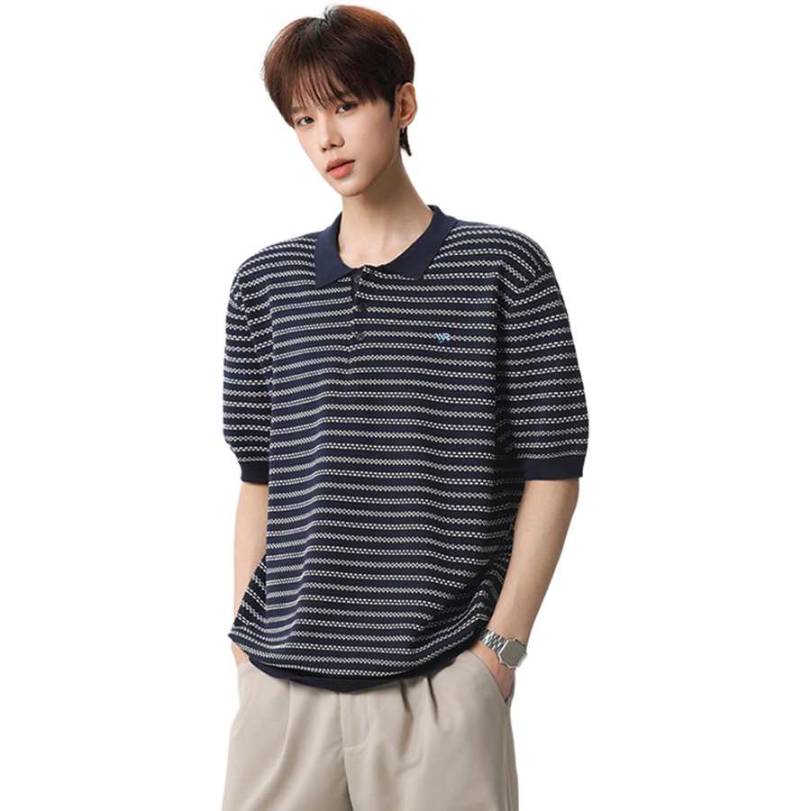 WARRIOR WARRIOR Polo Shirts Unisex Lapel Thin Straight Fit