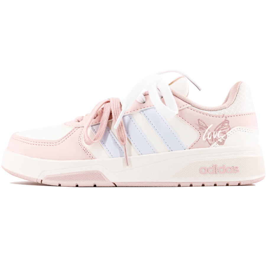 Adidas Adidas COURTBEAT Skateboard Shoes Unisex Low Top Blue/Pink