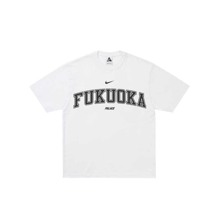 PALACE x Nike SS26 SHOP T SHIRT FUKUOKA WHITE T Shirt Unisex