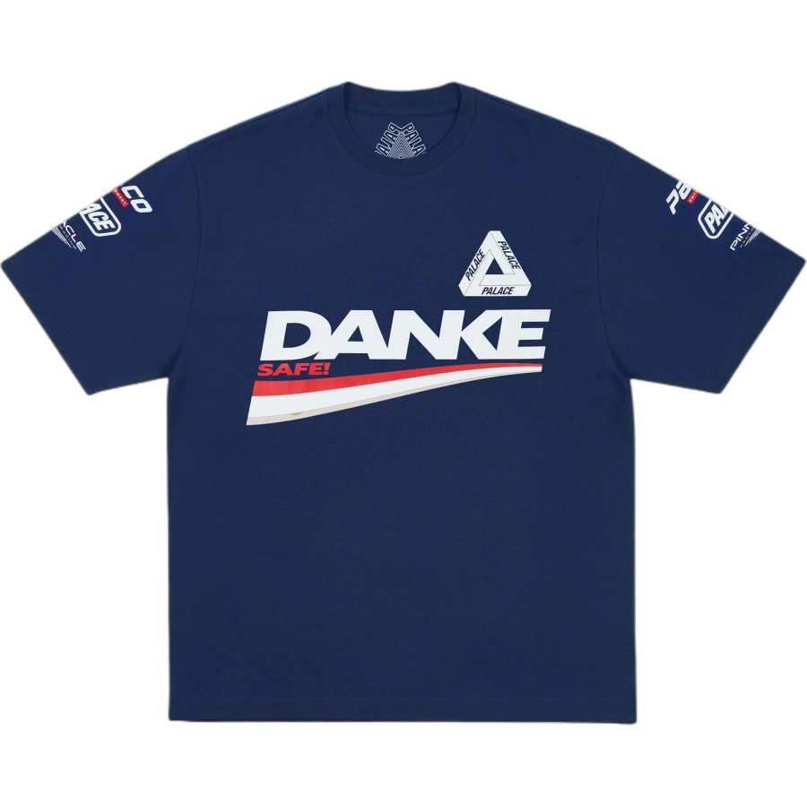 PALACE SS26 DROP8 DANKE T SHIRT NAVY T Shirt Unisex