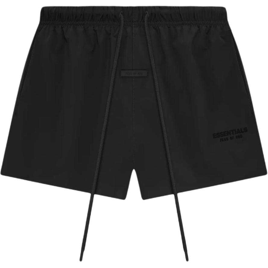 Fear Of God Essentials SS24 Drop2 Nylon Running Short Casual Shorts Men's Jet Black/Jet Black