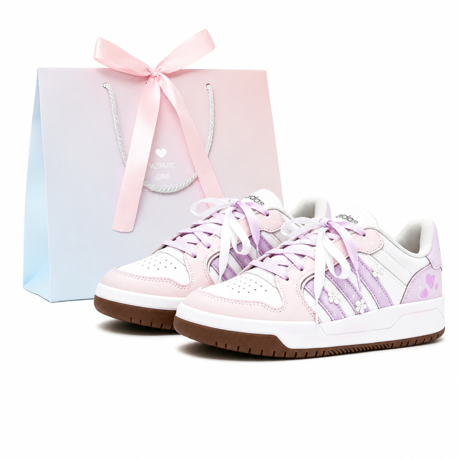 Adidas Adidas ENTRAP Skateboard Shoes Women's Low Top Pink Purple
