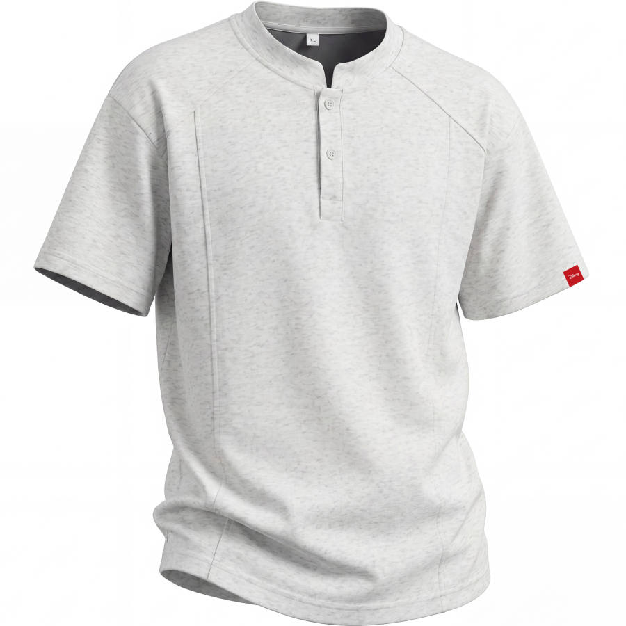 Disney T Shirts Unisex Henry Collar Moderate Straight Fit