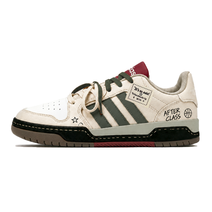 Adidas Adidas ENTRAP Skateboard Shoes Unisex Low Top Black, Green, Beige