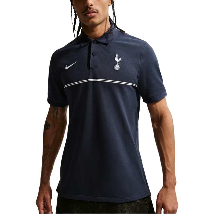Nike Nike Polo Shirts Men's Obsidian/White Polo Collar Moderate Straight Fit