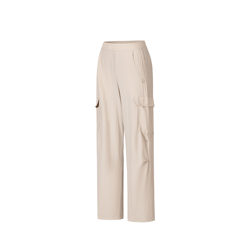 ANTA Life Collection Sports Pants Women's Frost Gray Moderate Straight Fit Pants