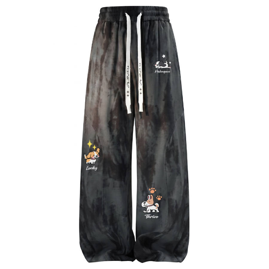 PAL ONGACO Casual Pants Unisex Moderate Straight Fit Pants
