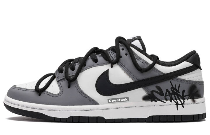 Nike Nike Dunk Skateboard Shoes Unisex Low Top Gray Black