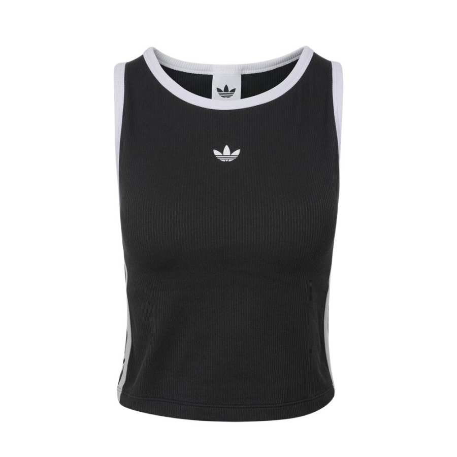 Adidas Originals Tank Tops Women's Black/White Crew Neck