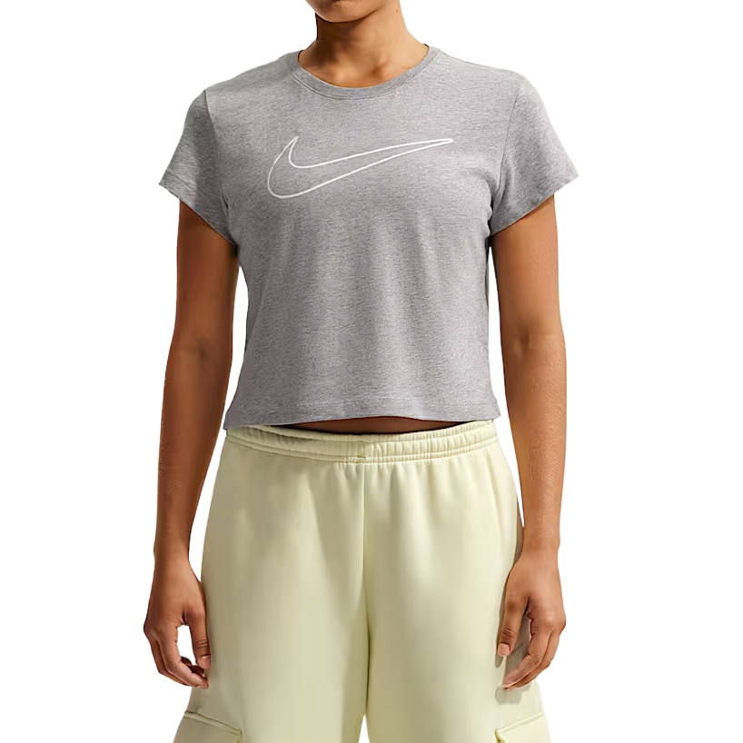 Nike Nike Sportswear T Shirts Women's Dark Gray Blend/Sail White Crew Neck