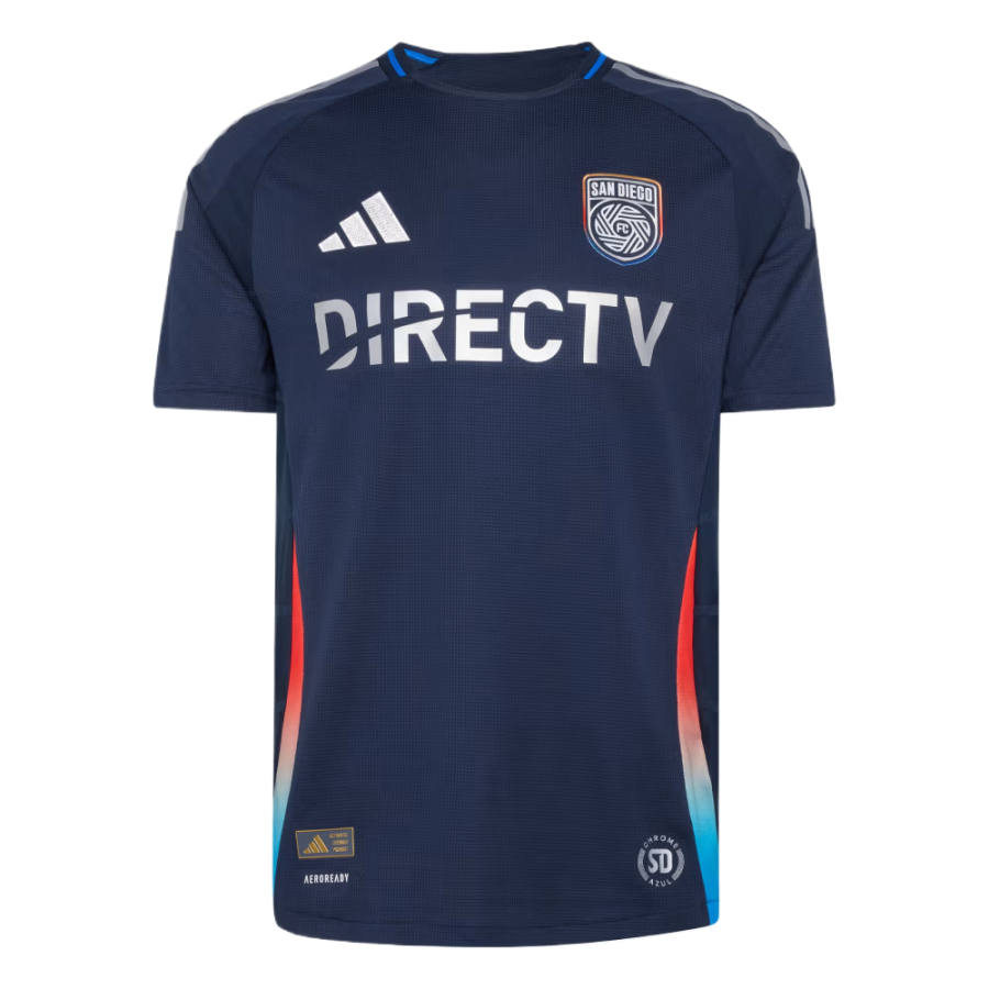 Adidas Adidas San Diego Soccer Jerseys Men's Night Sea Army Blue/Silver Metallic Crew Neck Moderate