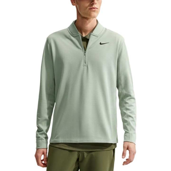 Nike Nike Therma FIT Golf Clothing Men's Jadeite Horizon/Black Stand Collar Moderate