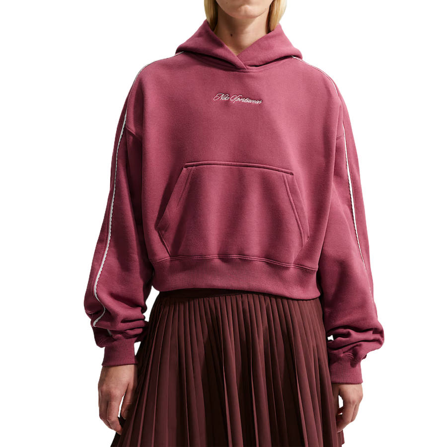 Nike Nike Sweatshirts Women's Pink Smoke/Sail White/Pink Smoky Hooded Non Detachable Moderate