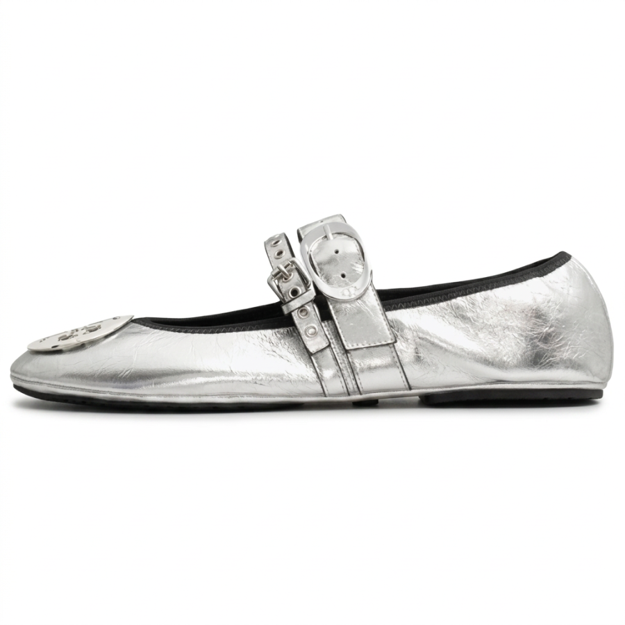 TORY BURCH Mary Jane Shoes Women's Silver