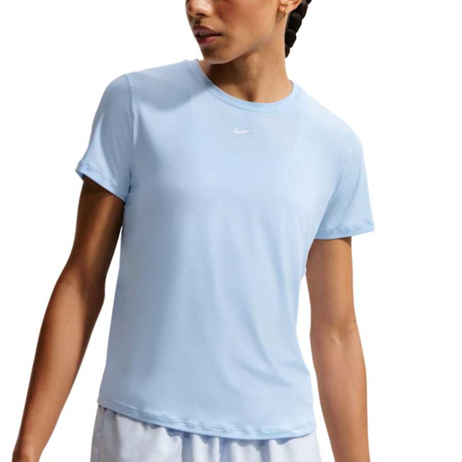 Nike Nike Quick Dry T Shirts Women's Hydrogen Blue/White Crew Neck