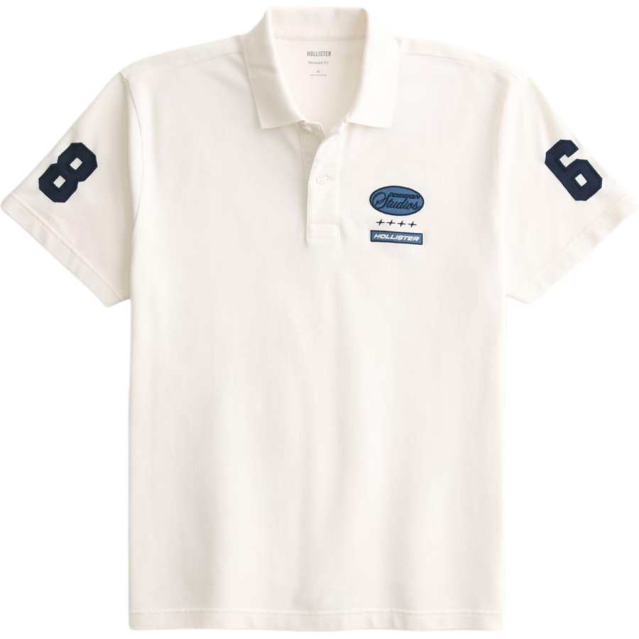 Hollister/ Polo Shirts Men's White Moderate