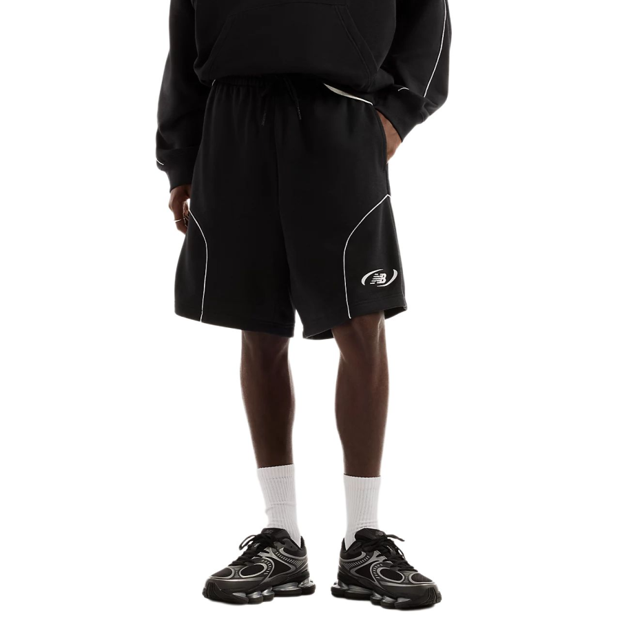 New Balance New Balance French Terry Casual Shorts Men's Caviar Moderate