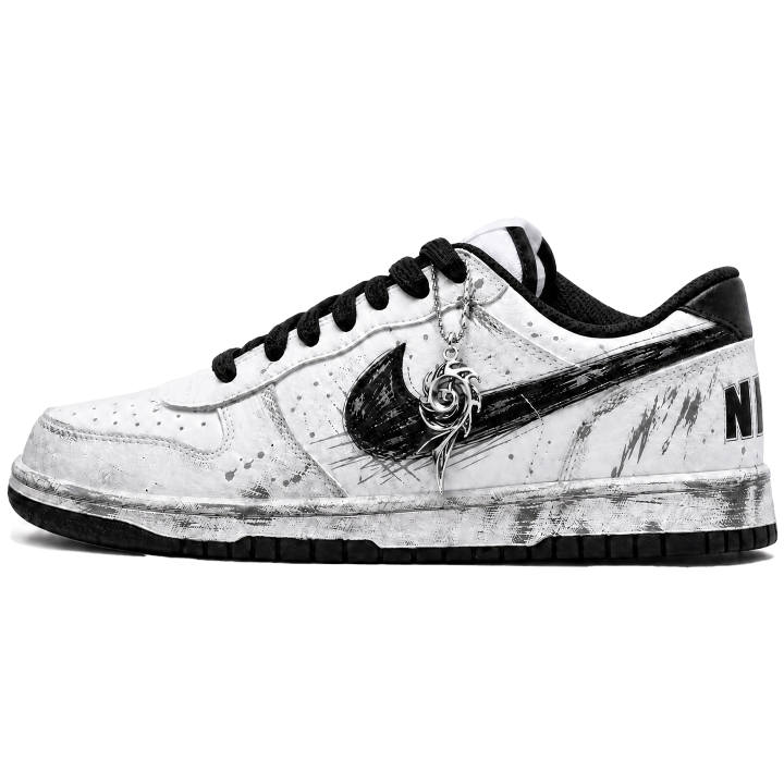 Nike Nike Big Skateboard Shoes Unisex Low Top Black/Gray/White
