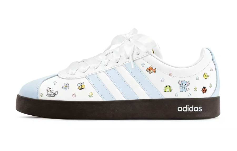 Adidas Adidas Vl Court Classic Skateboard Shoes Women's Low Top Blue